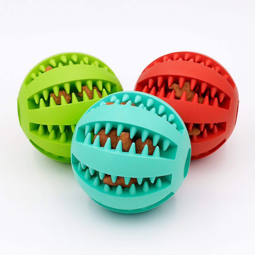 PuppyBall - Acelera la limpieza y fortalece su mordida