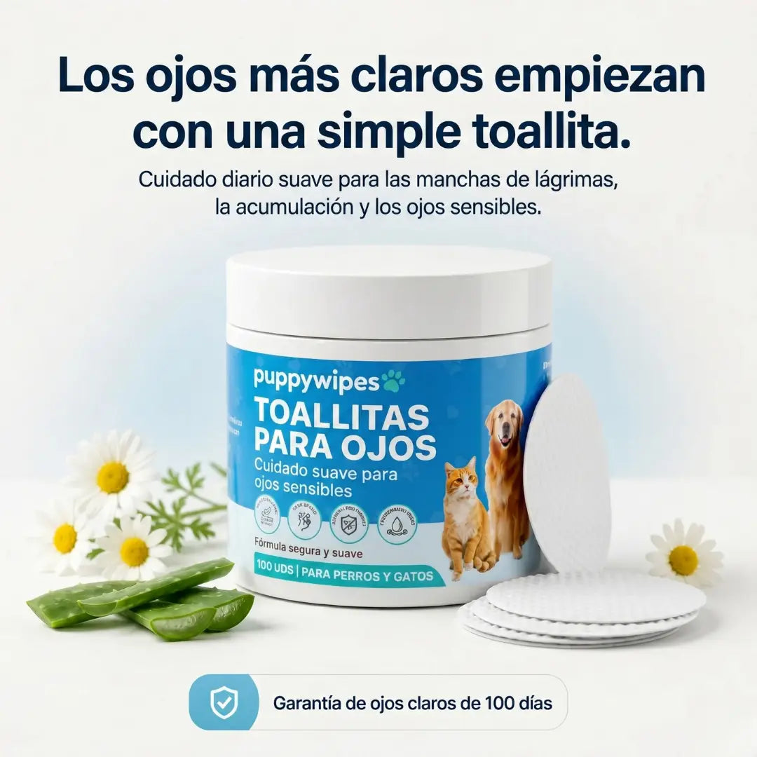 Toallitas oftálmicas: Manten sus ojos limpios.