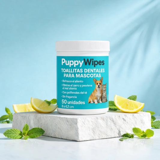PuppyWipes™ Elimina la placa en 30 segundos