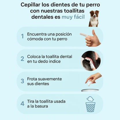 PuppyWipes™- Elimina la placa en 30 segundos